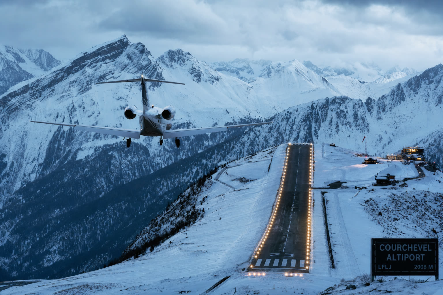 Courchevel Altiport: Europas anspruchsvollste zugelassene Landebahn, in 90 Sekunden erklärt