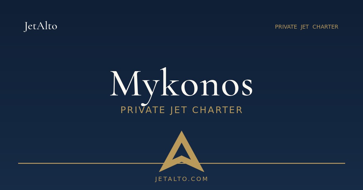 Privatjet-Charter Mykonos