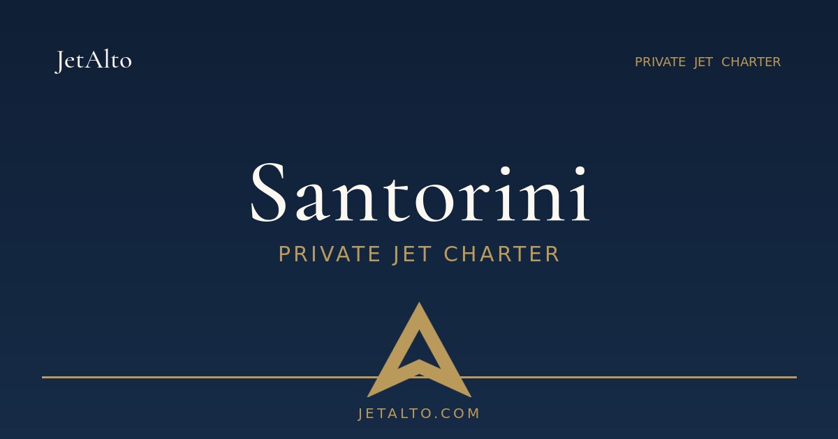 Privatjet-Charter Santorini