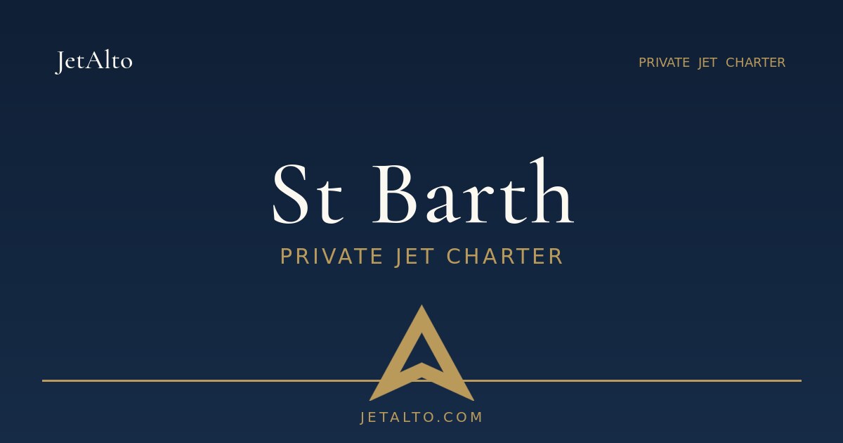 Privatjet-Charter St Barth