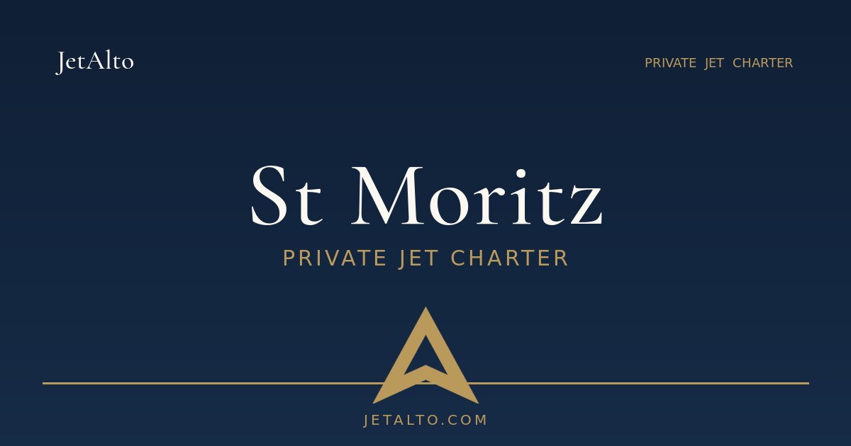Privatjet-Charter St. Moritz